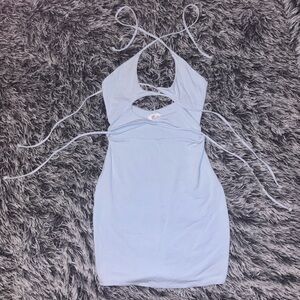 Oh Polly light blue dress